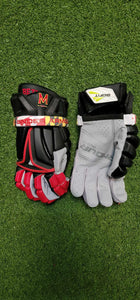 Lacrosse Gloves - "BE THE BEST" Maryland Flag Wrist - XL