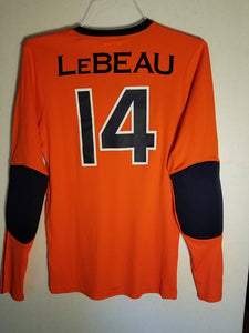Auburn Orange Long Sleeve #14  "LeBeau" Jersey