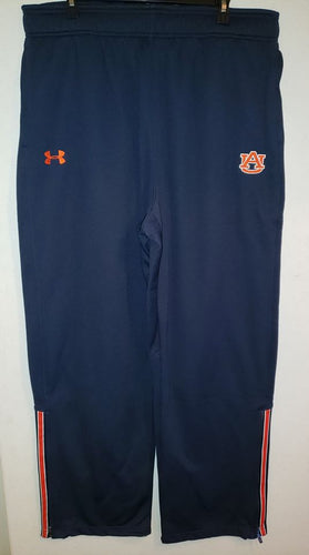 Auburn Cotton Navy Sweatpants with Ribbon Trim
