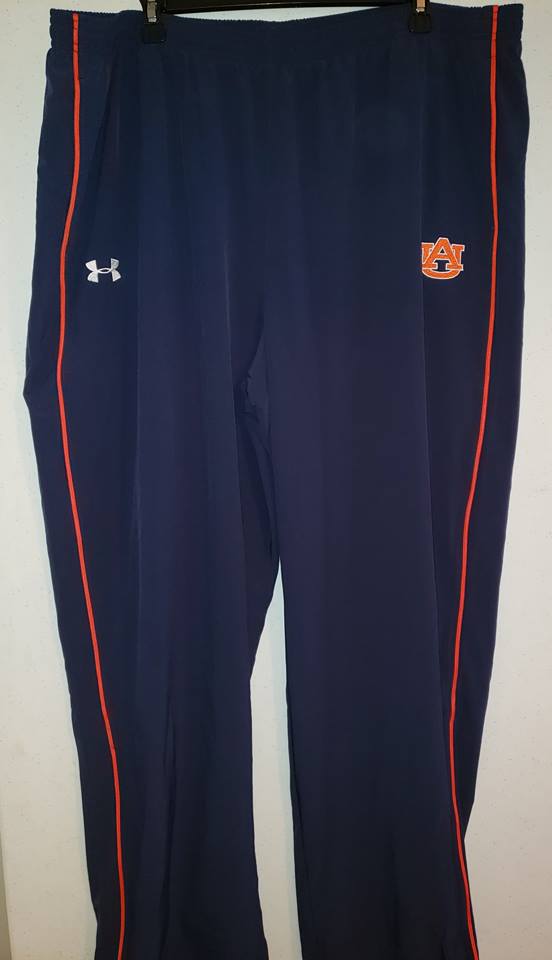 Auburn Navy Sweatpants with Orange Piping Down Sides