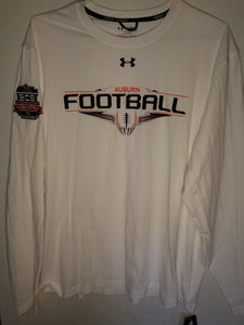 2014 White BCS Championship "Auburn Football" Long Sleeve Performance Shirt