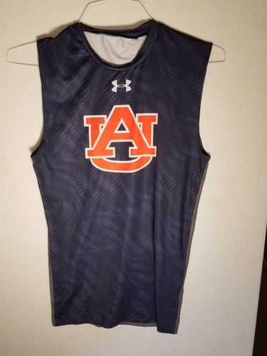 AU Navy Sleeveless with Grey Back Compression Wear