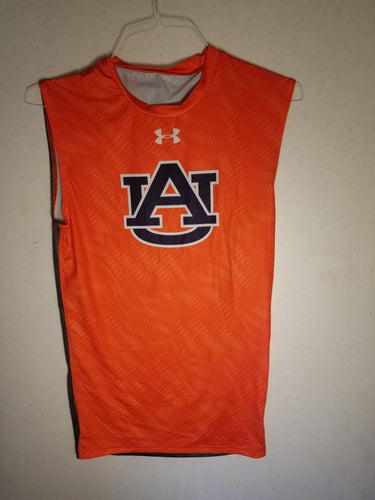 AU Sleeveless Orange with Grey Back Compression Wear