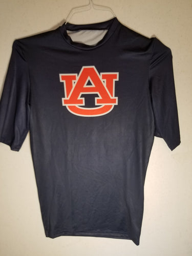 AU Navy Short Sleeve Compression Wear