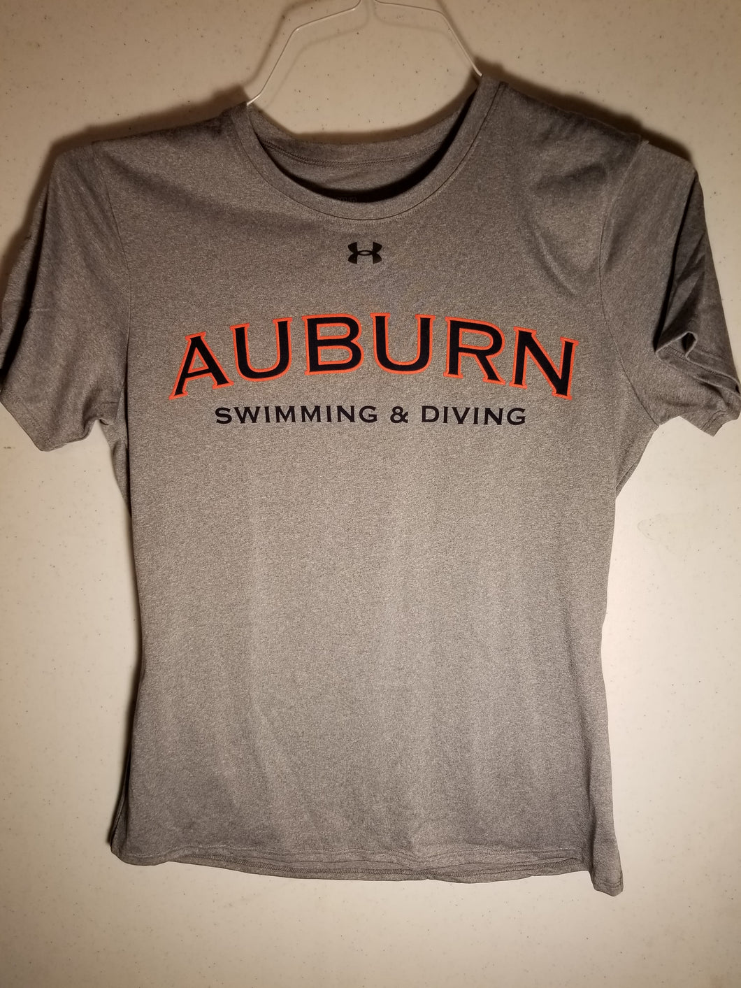 Auburn Women's Grey Short Sleeve Performance Wear