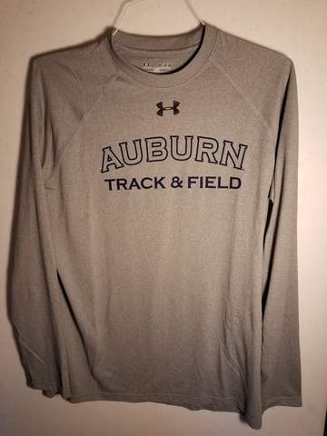 Women's Auburn Grey Track & Field Long Sleeve Performance Wear