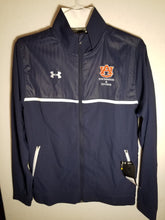 Load image into Gallery viewer, Auburn Navy Full Zip Jacket with White Striping