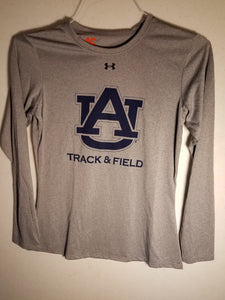 Auburn Grey Long Sleeve Track & Field Performance Wear