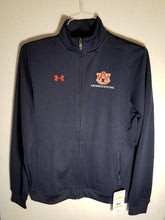 Load image into Gallery viewer, Auburn Navy Full Zip Long Sleeve with Ribbon Trim on Back