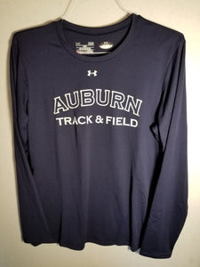 Women's Auburn Navy Track & Field Long Sleeve Performance Wear