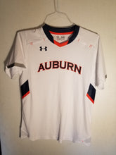 Load image into Gallery viewer, Auburn White Soccer Jersey with Navy Accents - Team Issued No #