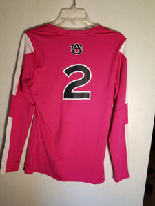 Auburn Pink Volleyball Jersey Team Issued #2