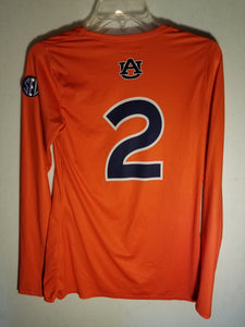Auburn Orange Volleyball Jersey Team Issued #2