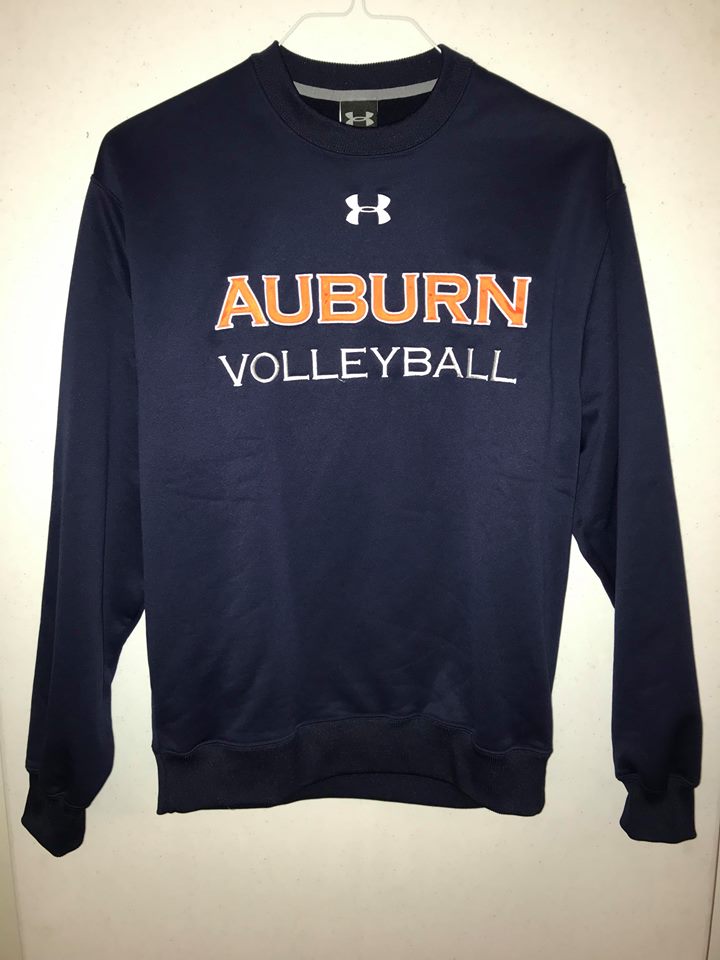 Auburn Women's Volleyball Navy Crewneck Sweatshirt