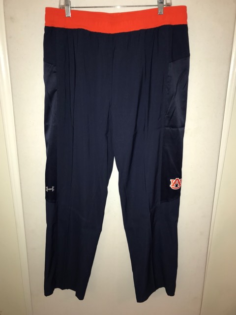 Auburn Women's Navy Sweatpants with Orange Elastic Top