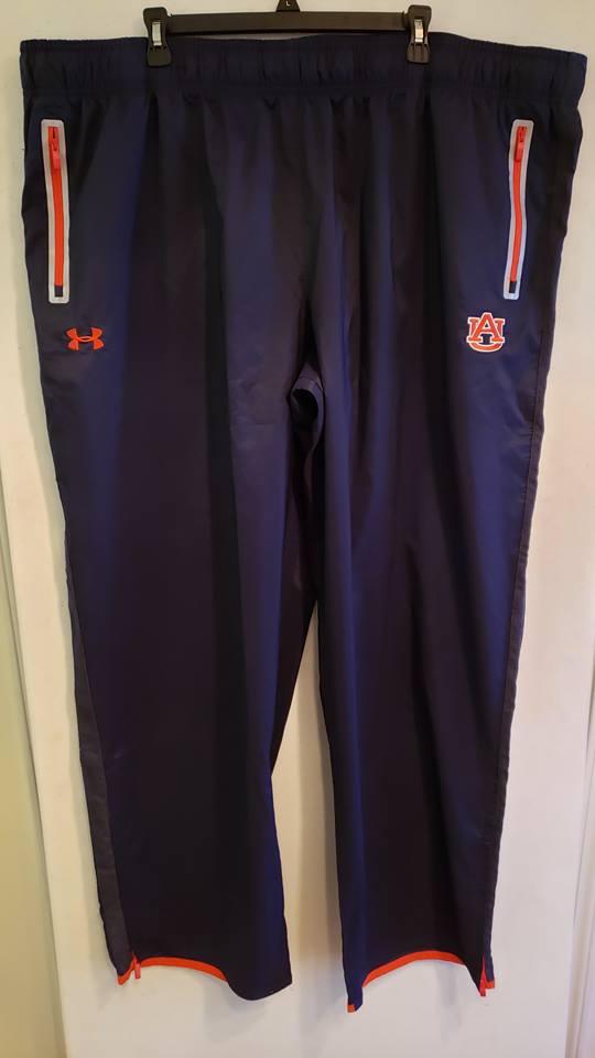 Auburn Navy Sweatpants with Metallic Accents