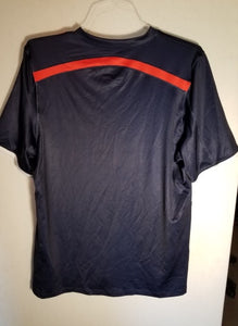Auburn Navy Short Sleeve Jersey with Orange Diagonal