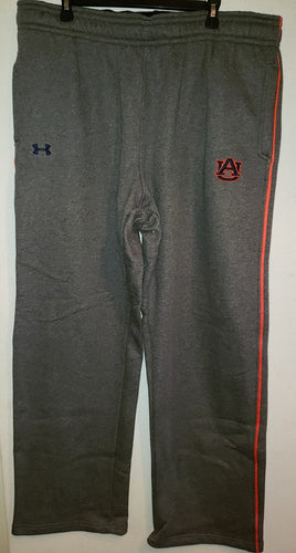 Auburn Dark Grey Cotton Sweatpants with Orange Piping Down Side